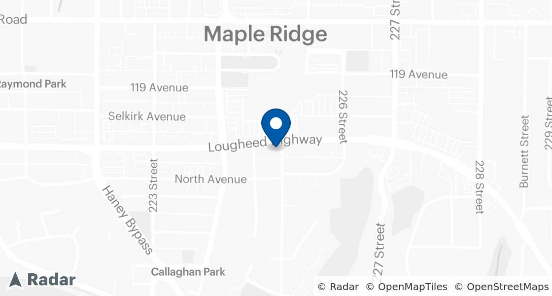 Map of Dairy Queen Location:: 22490 Lougheed Hwy, Maple Ridge, BC, V2X 2V1